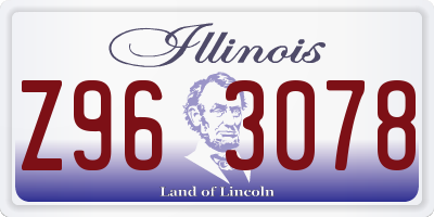 IL license plate Z963078