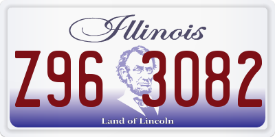 IL license plate Z963082