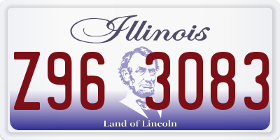 IL license plate Z963083