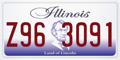 IL license plate Z963091