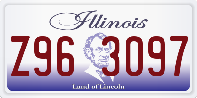 IL license plate Z963097