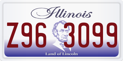 IL license plate Z963099