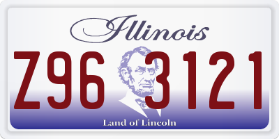 IL license plate Z963121