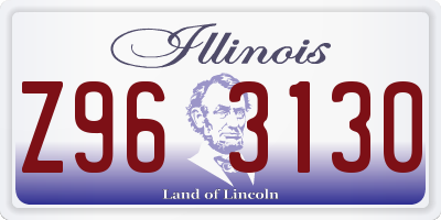 IL license plate Z963130