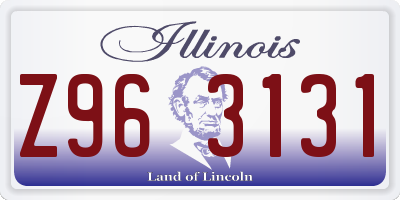 IL license plate Z963131