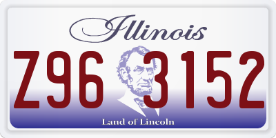 IL license plate Z963152