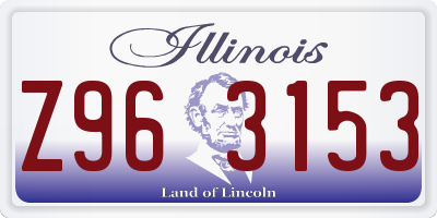 IL license plate Z963153