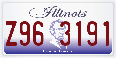 IL license plate Z963191