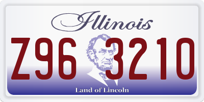 IL license plate Z963210