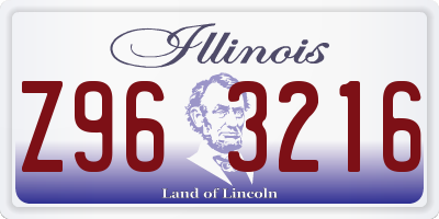 IL license plate Z963216
