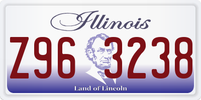 IL license plate Z963238