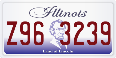 IL license plate Z963239