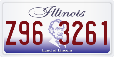 IL license plate Z963261
