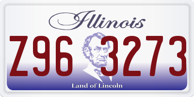 IL license plate Z963273