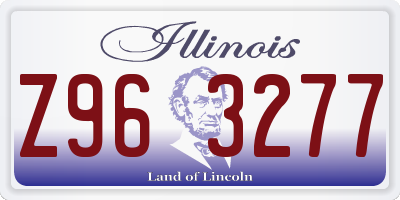 IL license plate Z963277