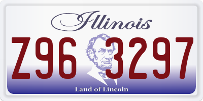 IL license plate Z963297
