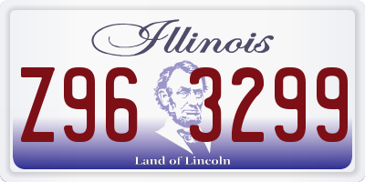 IL license plate Z963299