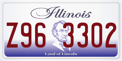 IL license plate Z963302