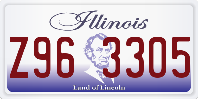 IL license plate Z963305