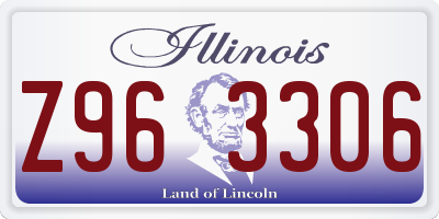 IL license plate Z963306