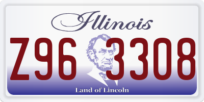 IL license plate Z963308