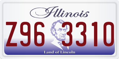 IL license plate Z963310
