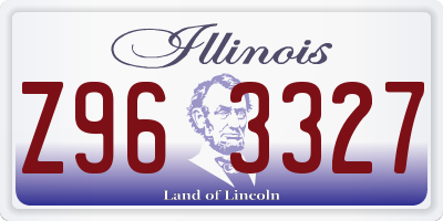 IL license plate Z963327