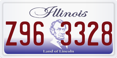 IL license plate Z963328