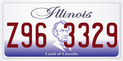 IL license plate Z963329