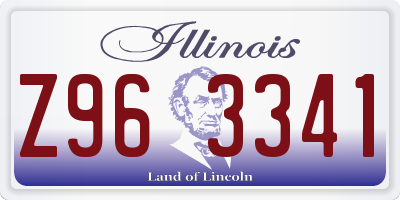 IL license plate Z963341
