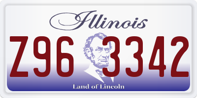 IL license plate Z963342