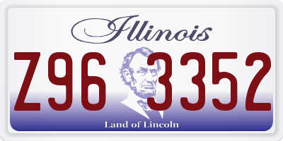 IL license plate Z963352