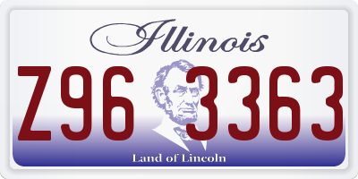 IL license plate Z963363