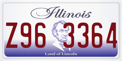 IL license plate Z963364