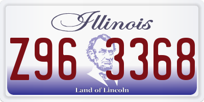 IL license plate Z963368
