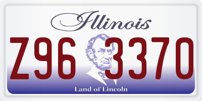 IL license plate Z963370