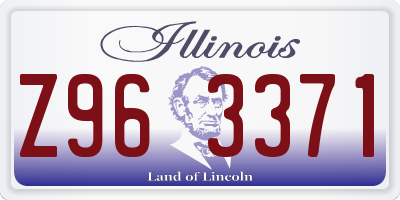 IL license plate Z963371