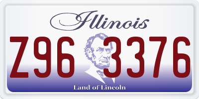 IL license plate Z963376