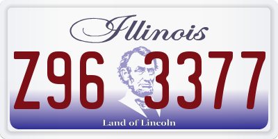 IL license plate Z963377