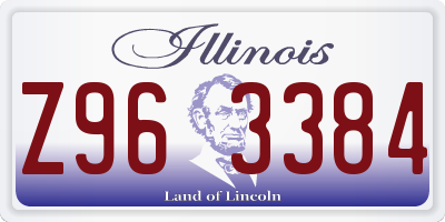 IL license plate Z963384