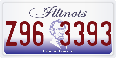 IL license plate Z963393