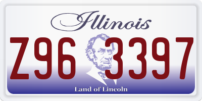 IL license plate Z963397