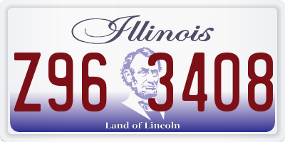 IL license plate Z963408
