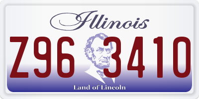 IL license plate Z963410