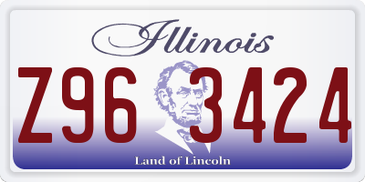 IL license plate Z963424