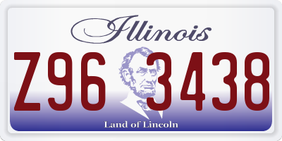 IL license plate Z963438