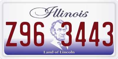 IL license plate Z963443