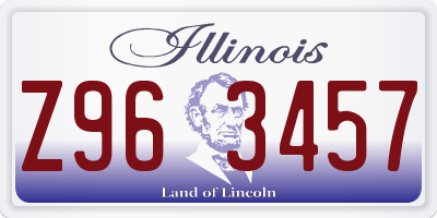 IL license plate Z963457