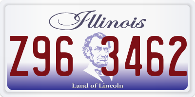IL license plate Z963462