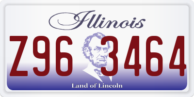 IL license plate Z963464